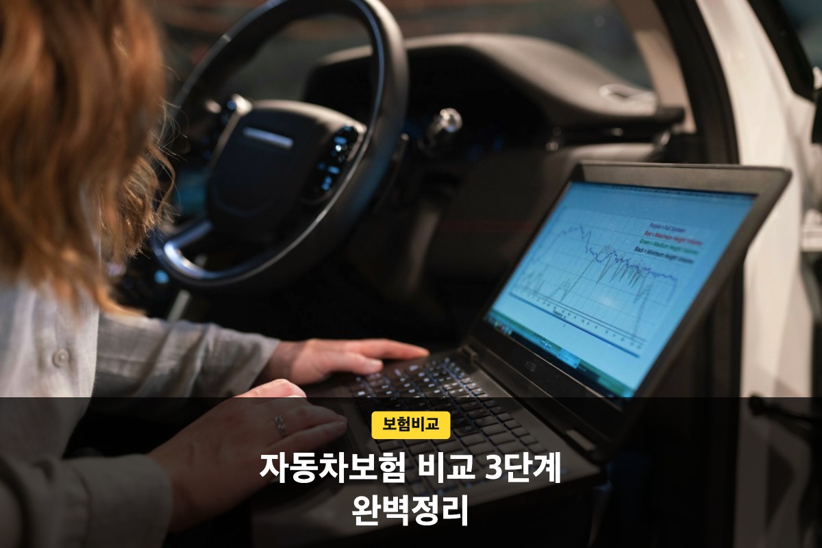 차 안에서 노트북으로 작업하는 사람의 손