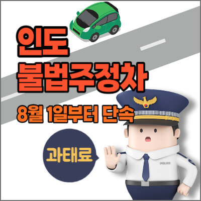 인도-불법주정차-위반-과태료-부과
