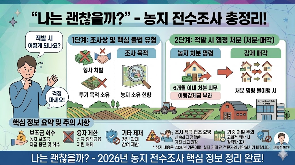 농지 전수조사 시작, 나는 괜찮을까? 대상·처분·매각 명령 총정리