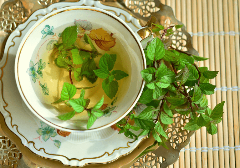 입냄새 제거에 좋은 천연 허브차, 페퍼민트차와 페퍼민트잎