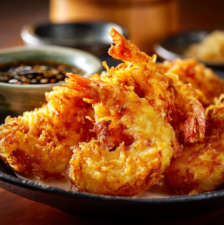 새우를 튀긴 모습