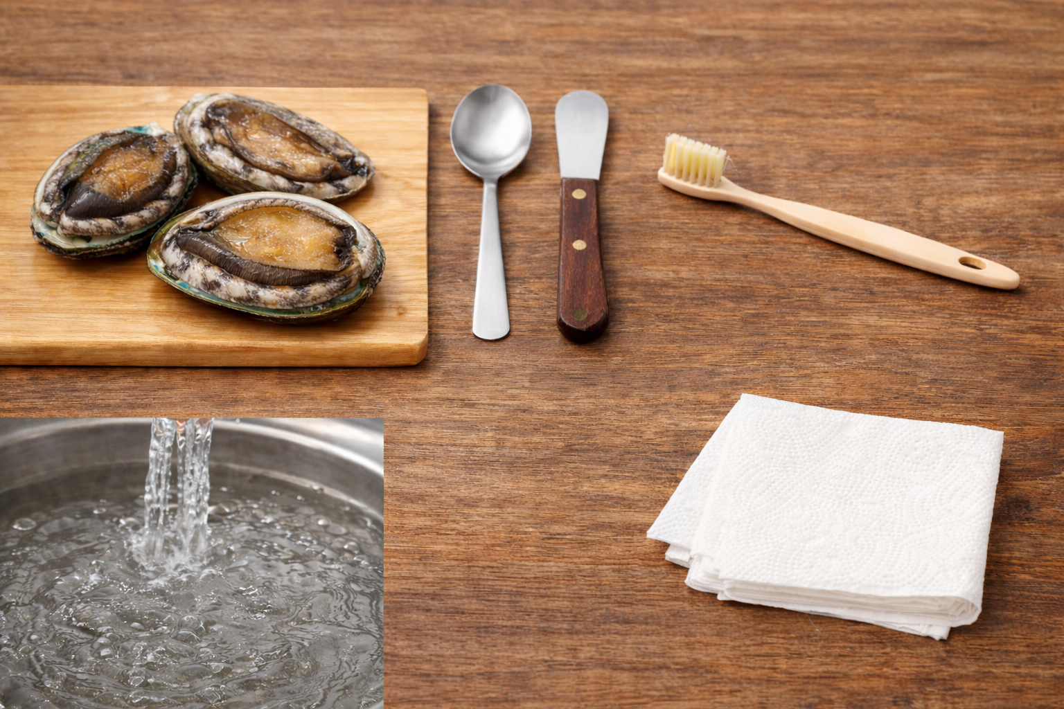 전복 손질 준비물