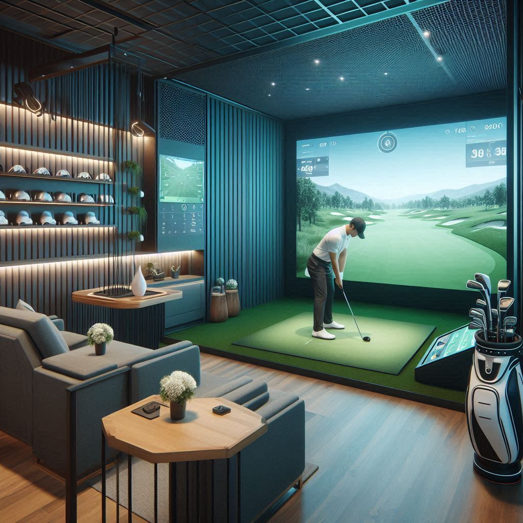 스크린골프장 배경