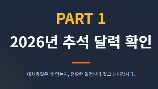 추석 연휴 대체휴일