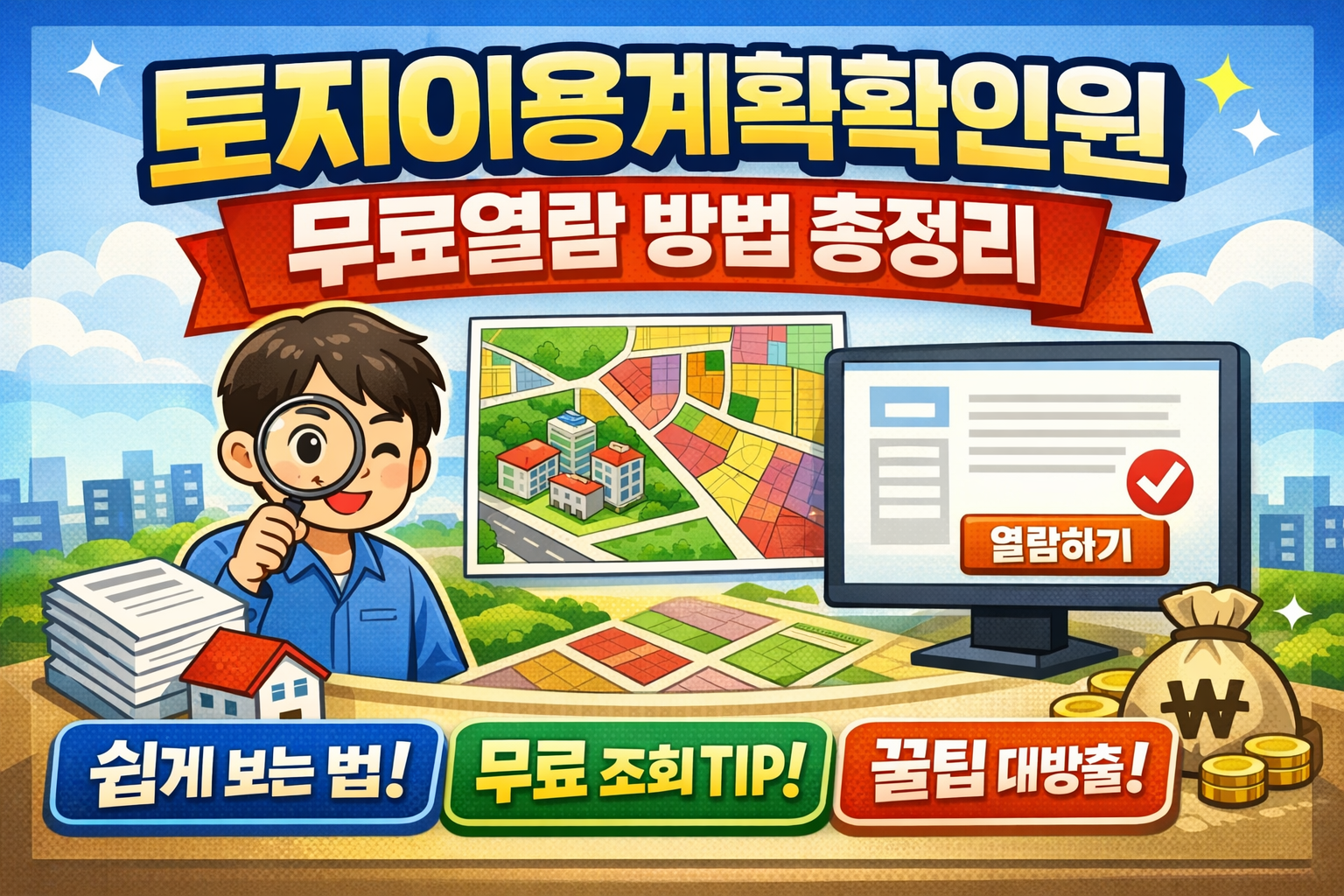 토지이용계획확인원 무료열람