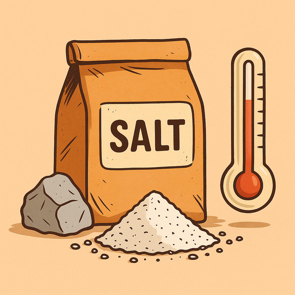 용융소금을 표현한 일러스트