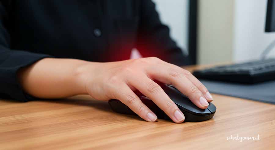 손목 건초염 증상 : 마우스 사용시 발생