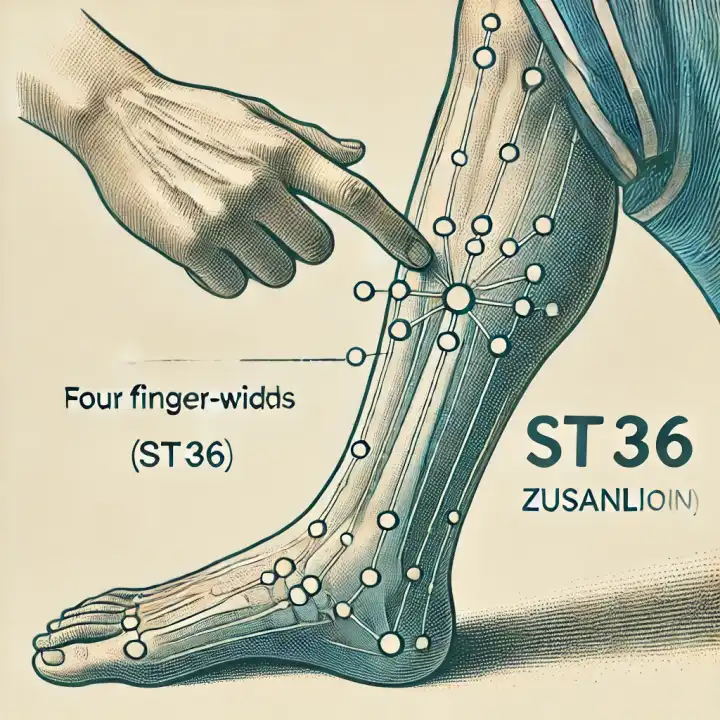 속이 울렁거리고 토할것 같을 때 지압2