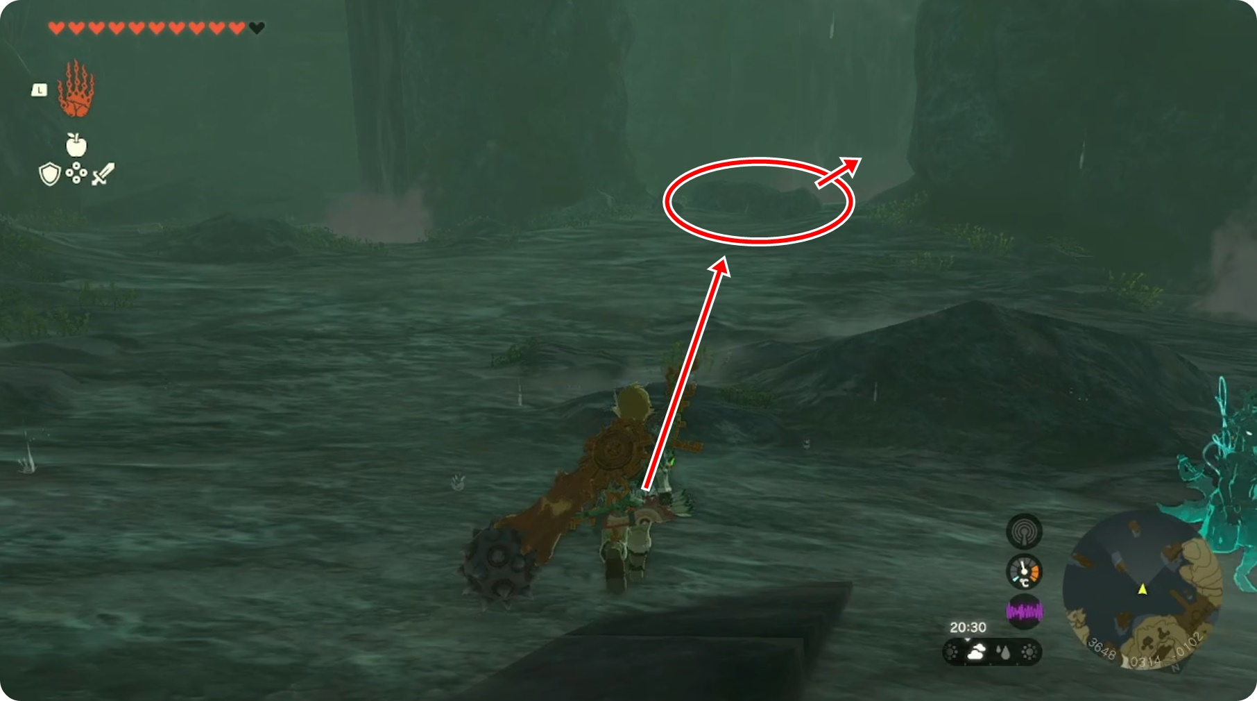 고대조라의 제단 바위록