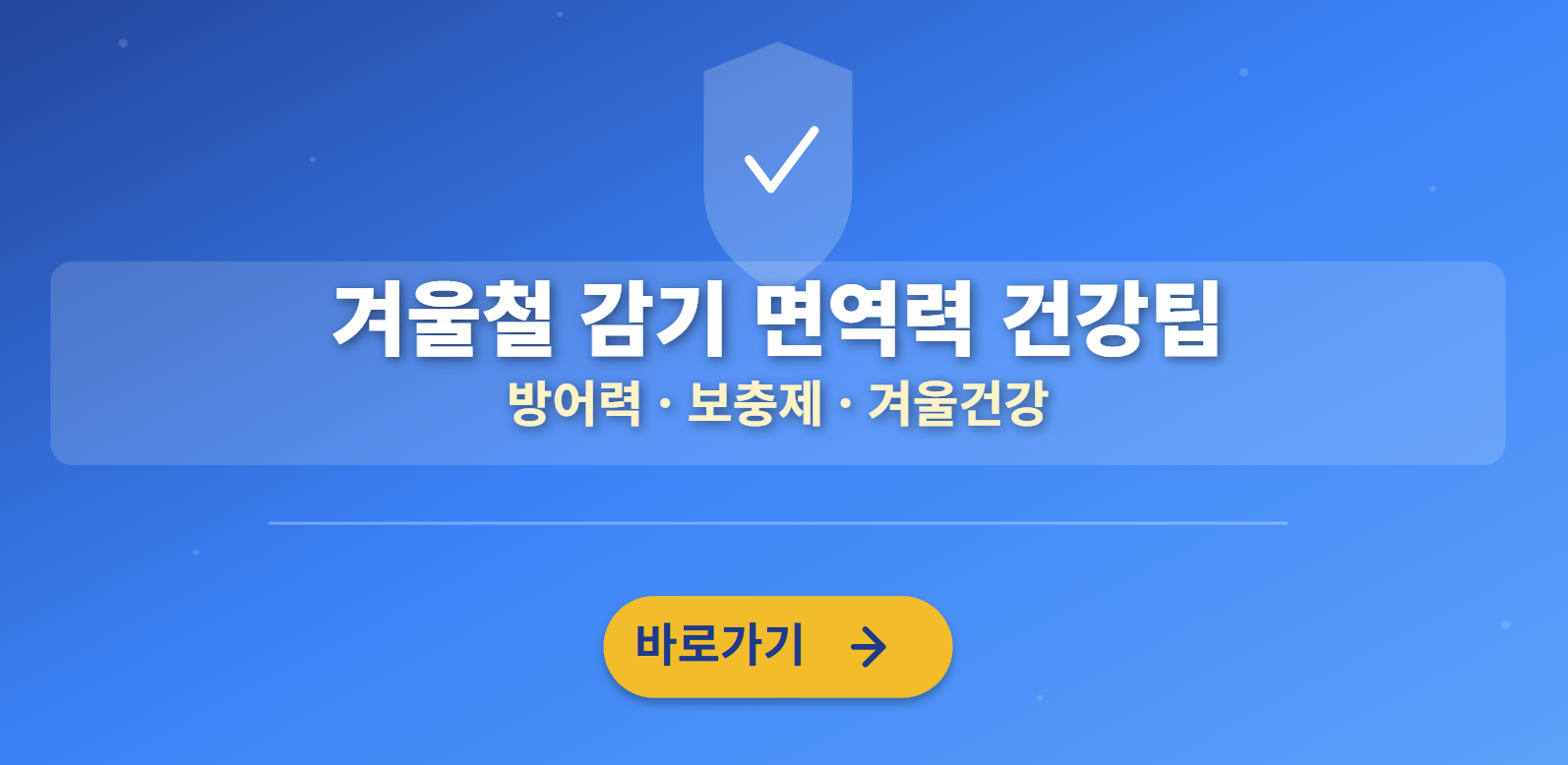 겨울철 감기 면역력 건강팁 (방어력, 보충제, 겨울건강)