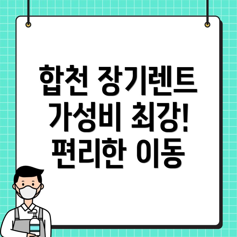 합천군 장기렌트카 비용