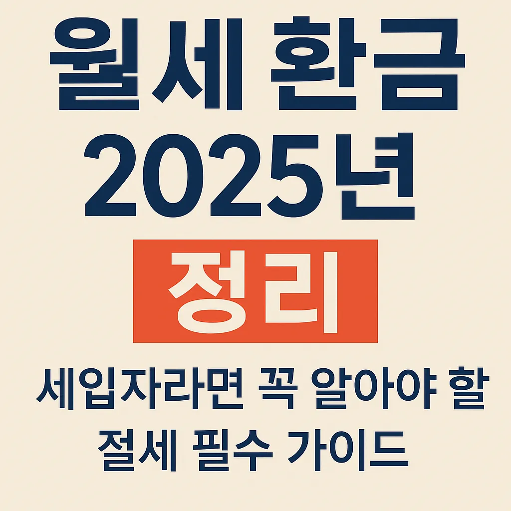 월세 환급 세액공제 총정리, 몰라서 못 받는 환급금