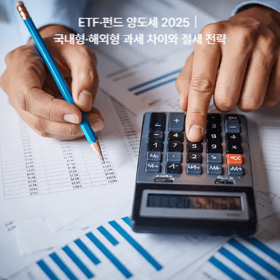 ETF·펀드 양도세 2025|국내형·해외형 과세 차이와 절세 전략