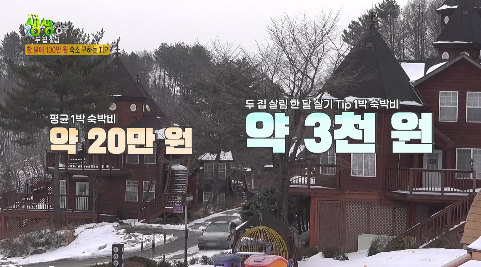 생생정보 평창 한달살기 숙소 가격 비교