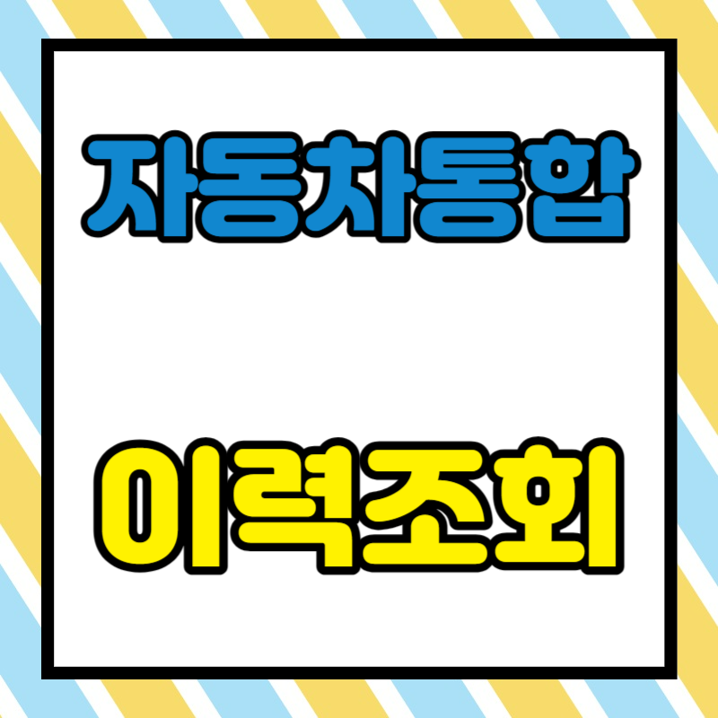 자동차통합이력조회