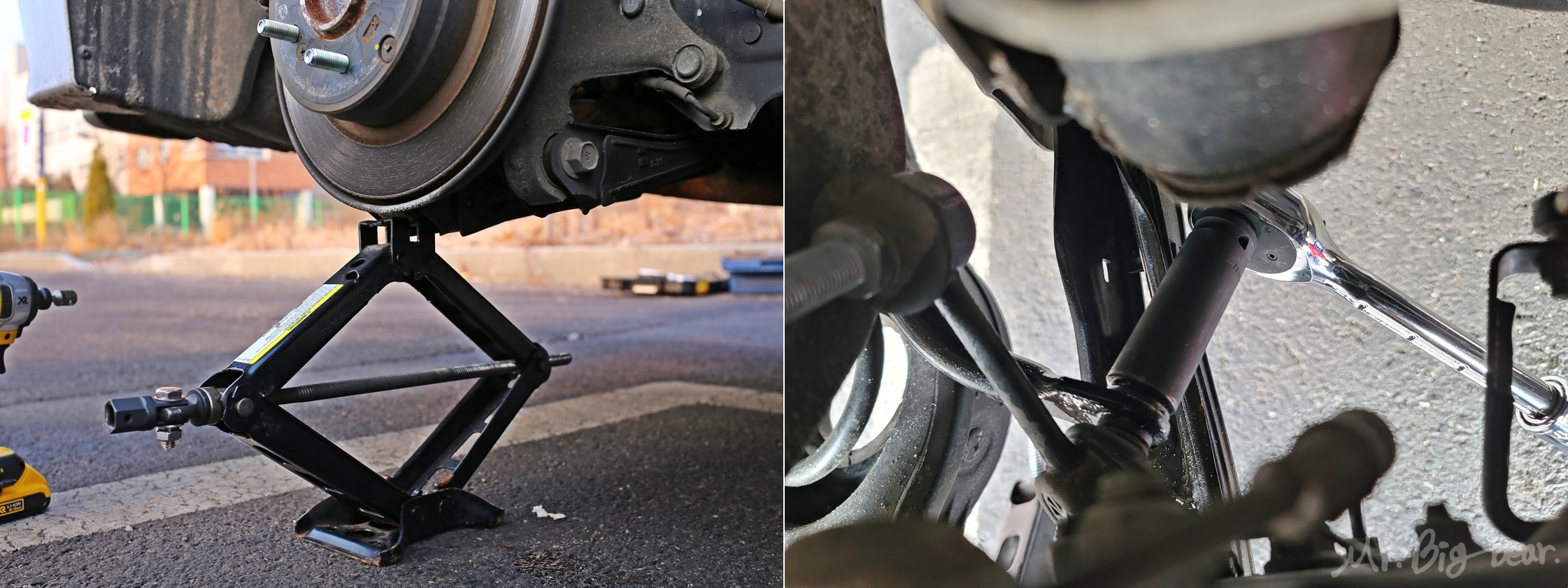 수동 작기로 서스펜션 상승