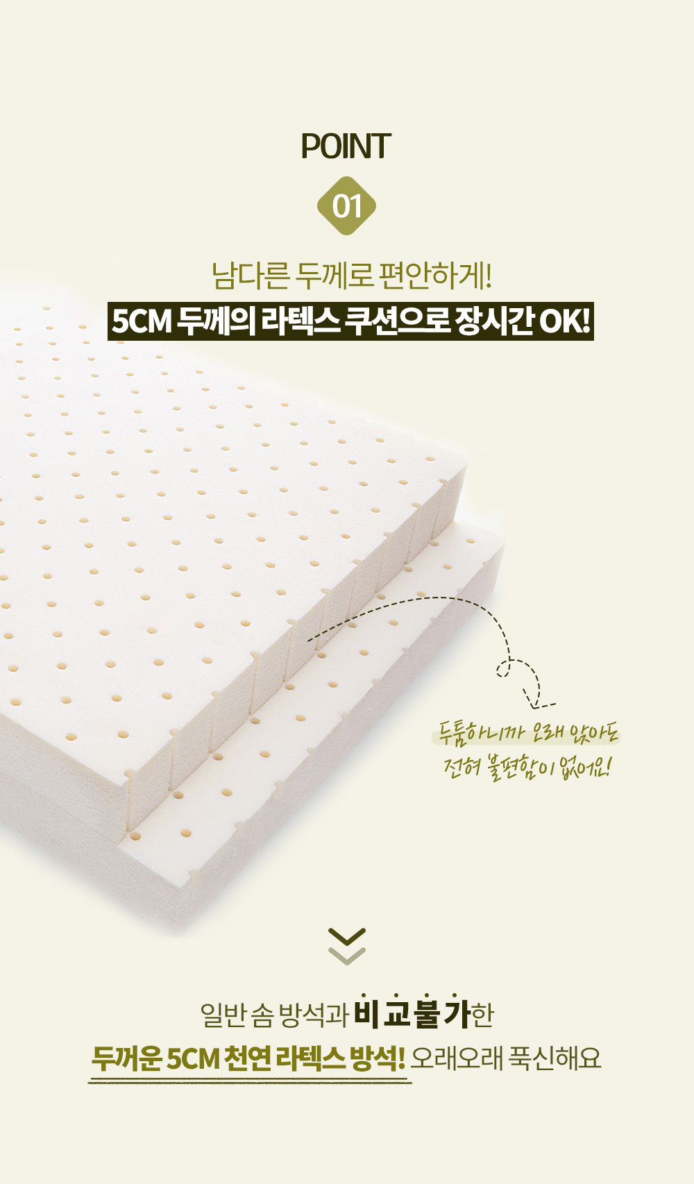 방석 고르는법 두께 선택 무릎 각도