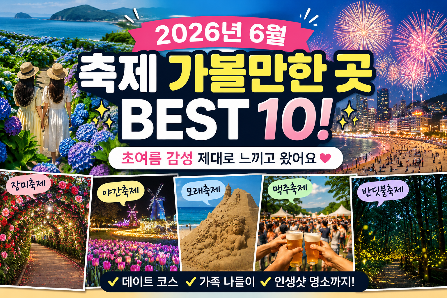 2026년 6월 축제 가볼만한 곳 BEST 10! 초여름 감성 제대로 느끼고 왔어요