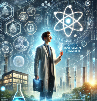 네이버 시리즈 웹소설 <화학천재의 비밀 투자 공식> 주인공 이미지