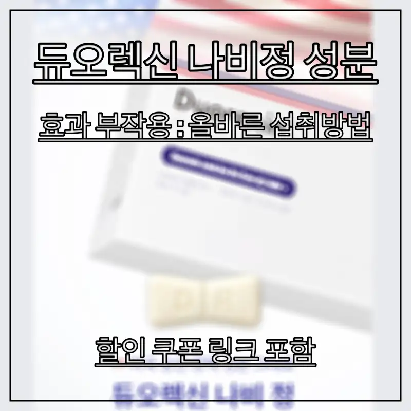 듀오렉신-나비정-성분을-알아보는-모습