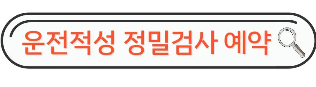 운전적성 정밀검사 예약