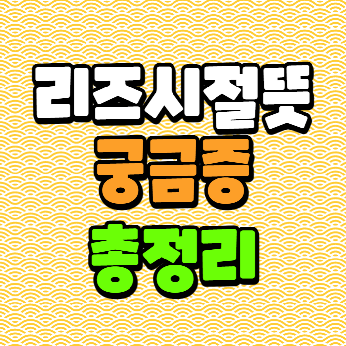 리즈시절뜻