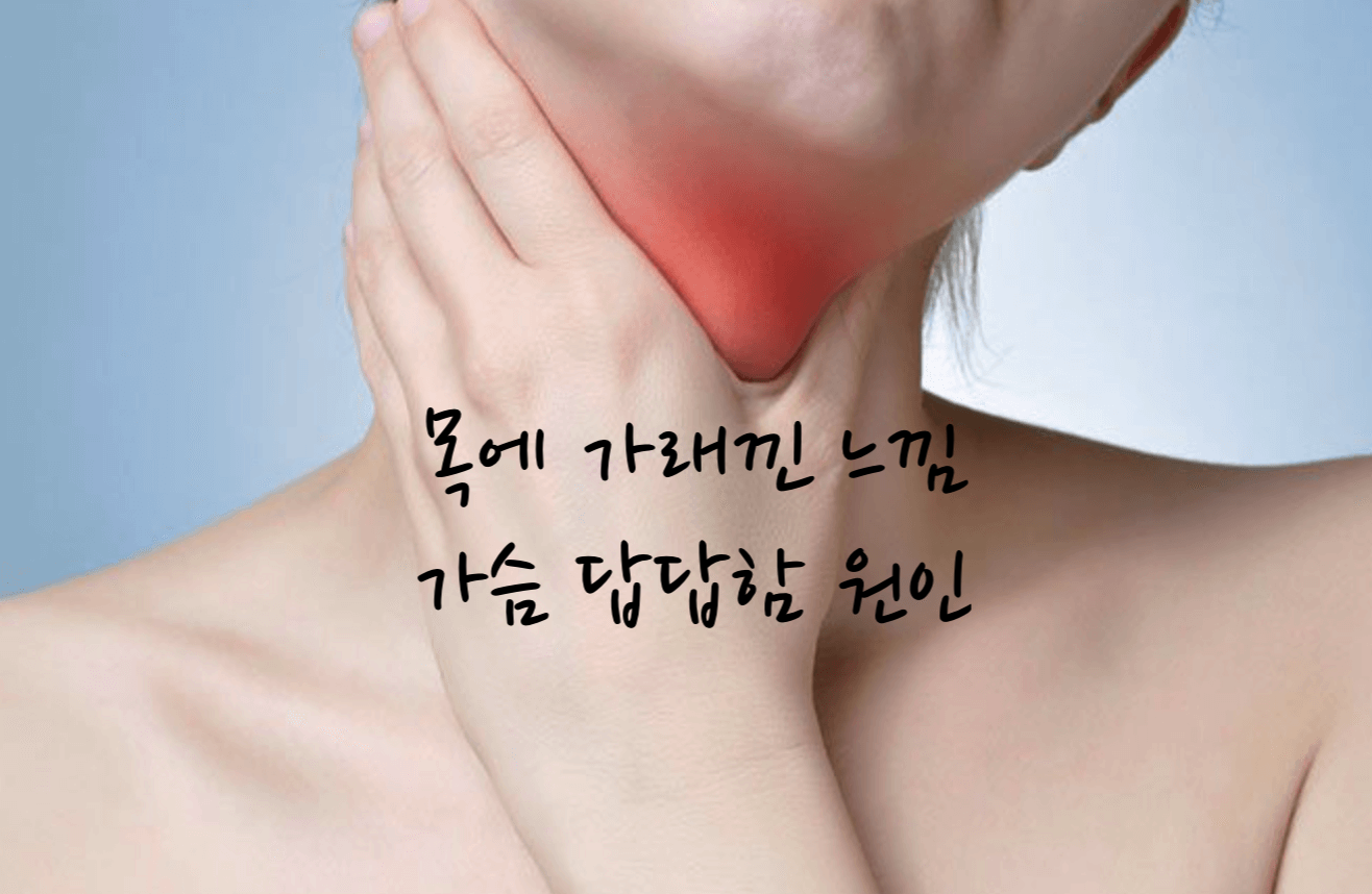 목에 가래낀 느낌