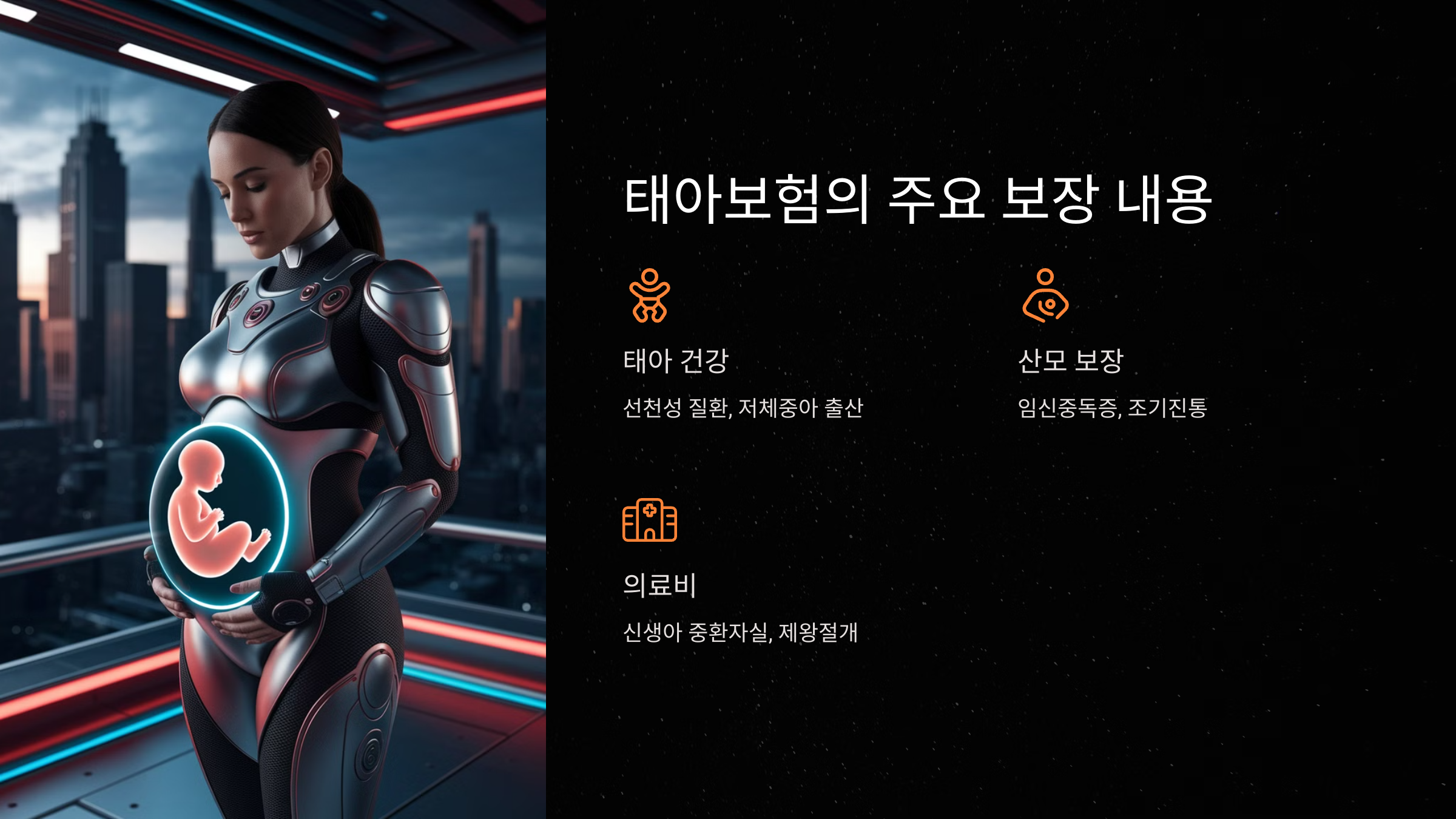 태아보험의 주요 보장 내용