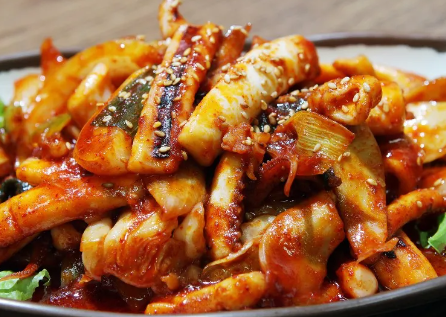 오징어 볶음 맛있게 만드는법 : 매콤한 오징어 볶음