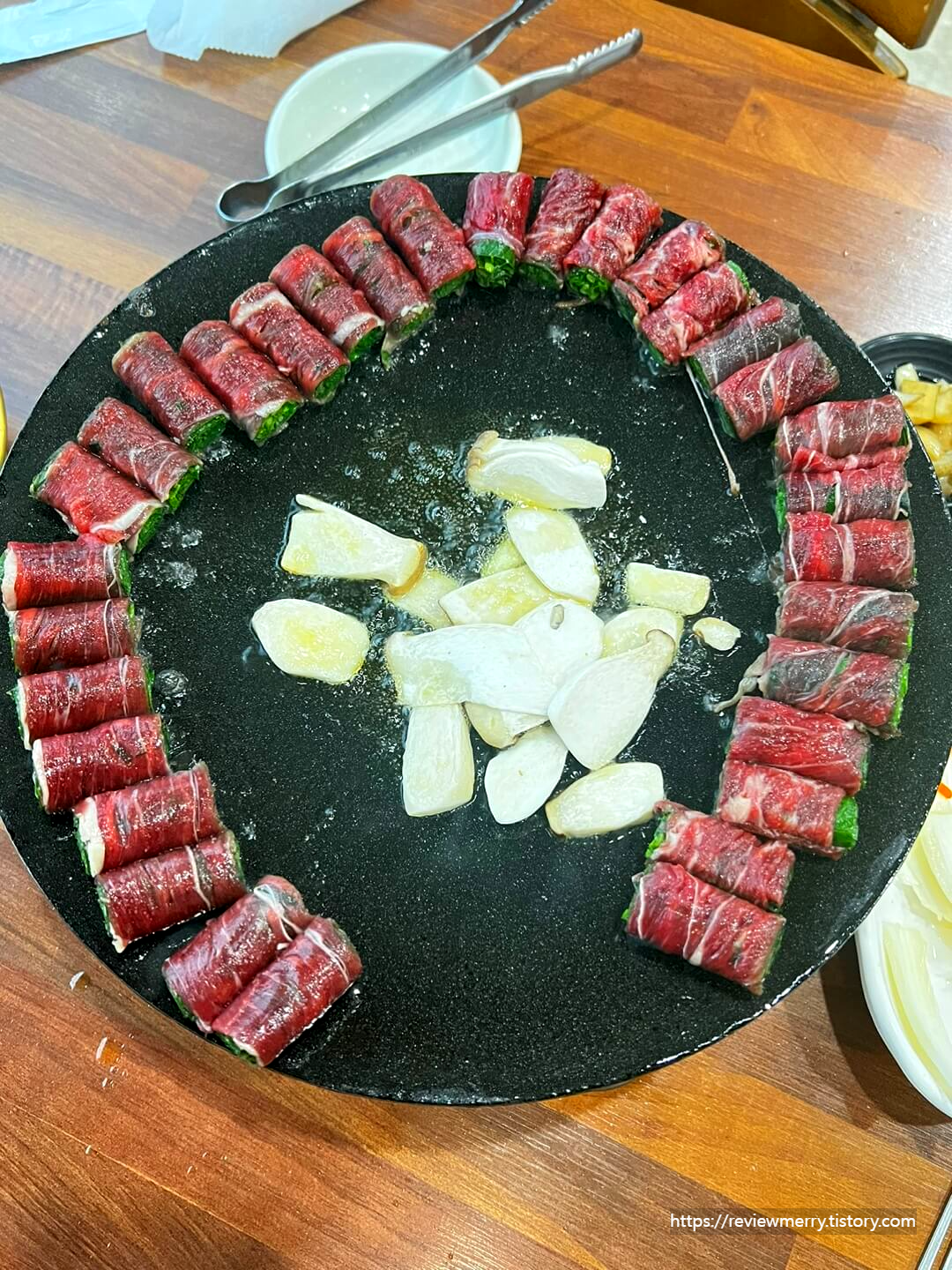 고기말이&#44; 버섯구이