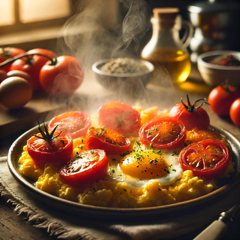 야식 토마토 계란