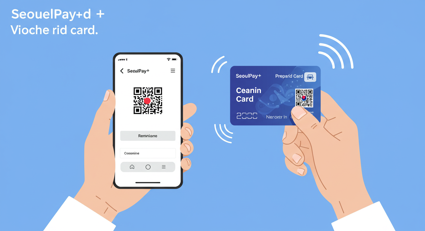 모바일 앱과 선불카드로 소비쿠폰 잔액을 확인하는 장면