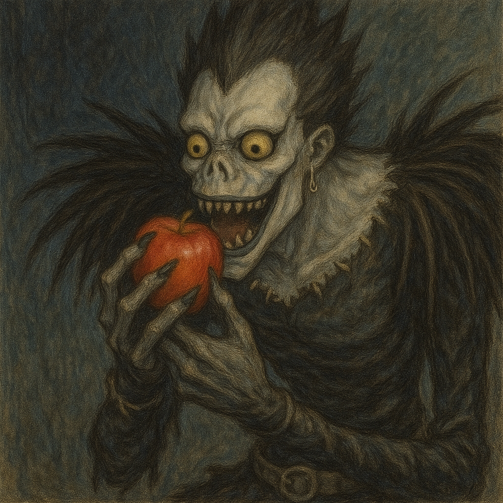 데스노트에 등장하는 사과를 좋아하는 사신