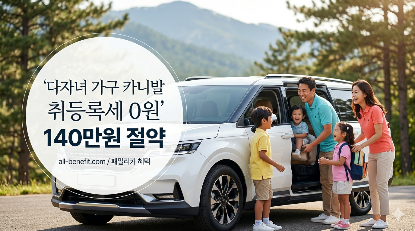 카니발 취등록세 감면