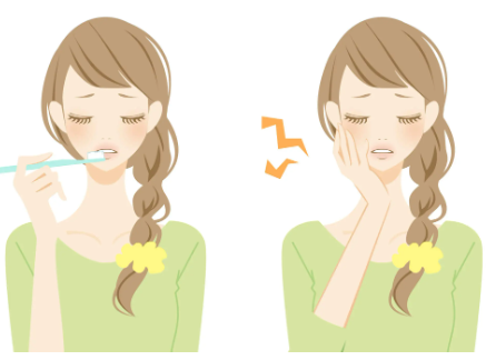 이가 시린 여성