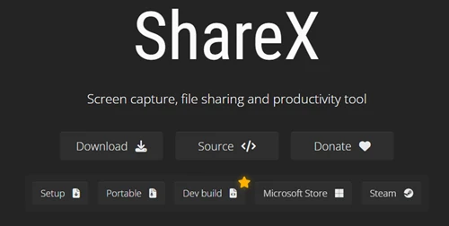 ShareX 다운로드 사이트
