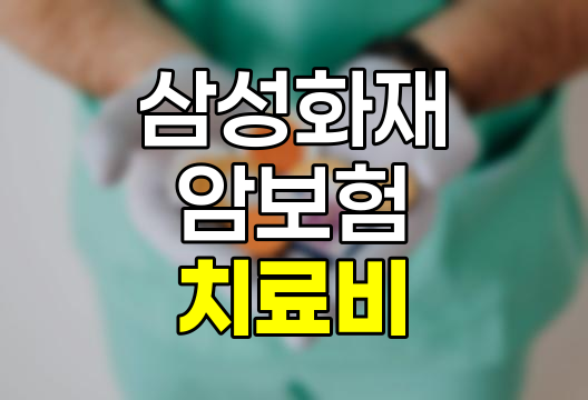 삼성화재 암 치료비 보험 상품 비교 및 정리 관련 정보