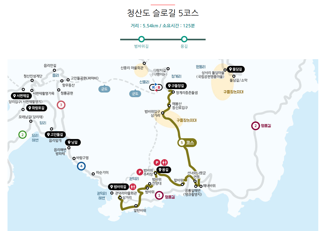 청산도 슬로길 5 코스