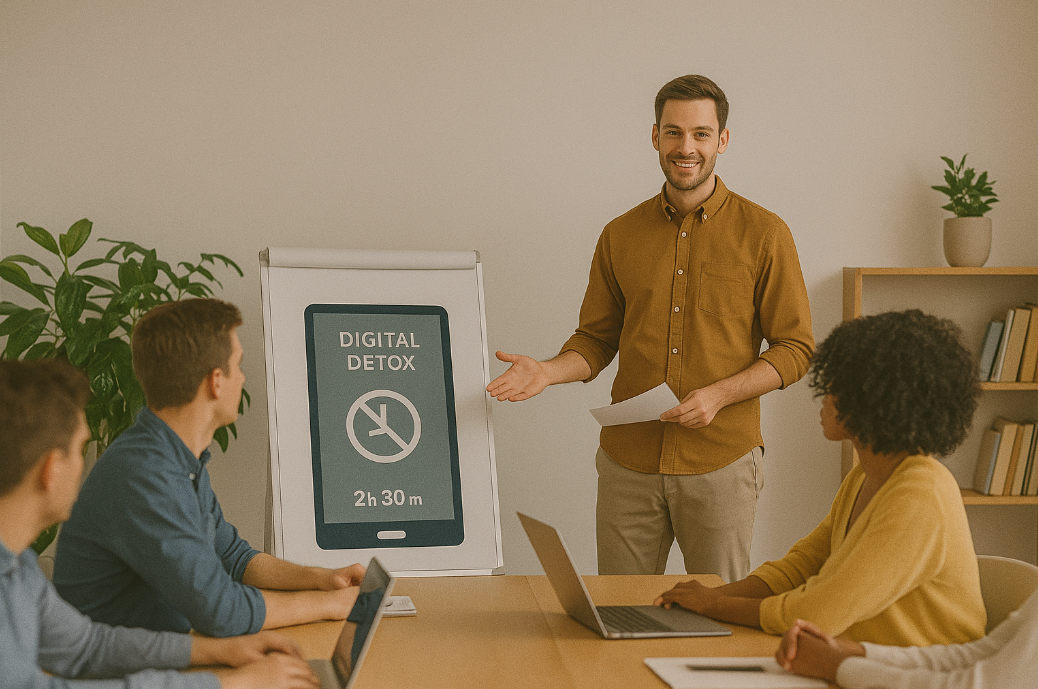 기업 대상 디지털디톡스 프로그램으로 직원 웰빙 서비스