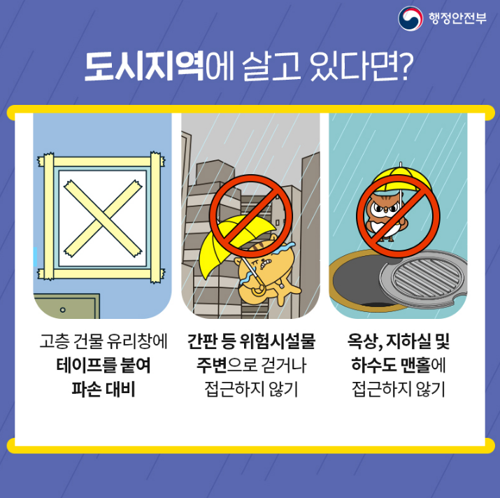 태풍 대비 행동요령(이미지 행정안전부)