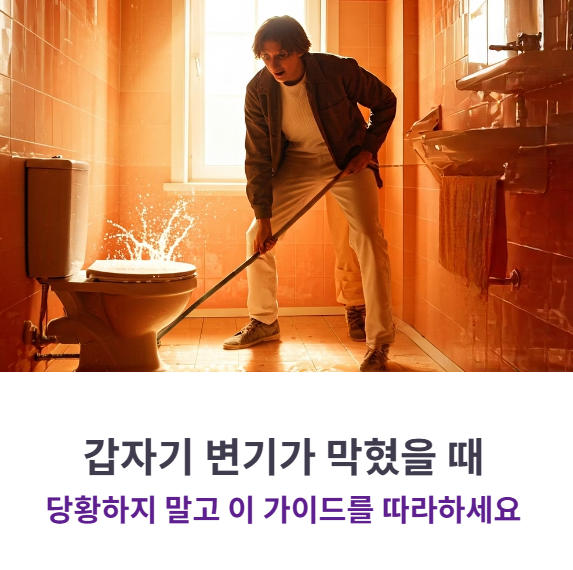 변기막혔을때 119보다 빠른 대처법 (24시 배관 출장비용 총정리)