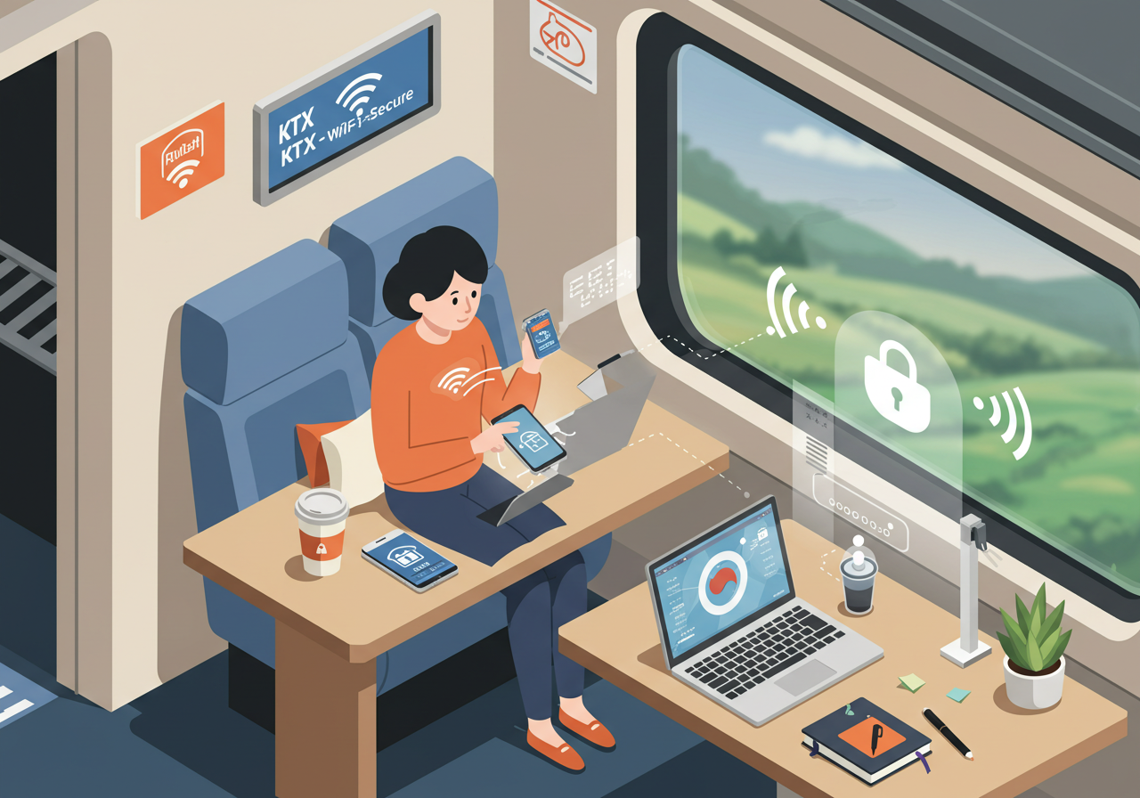 KTX 코레일 와이파이 Secure 완벽 연결 가이드, 쉽고 안전하게!