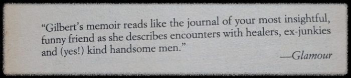 ELIZABETH-GILERT-[EAT,-PRAY,-LOVE]-책-안쪽-첫-페이지,-Glamour-평