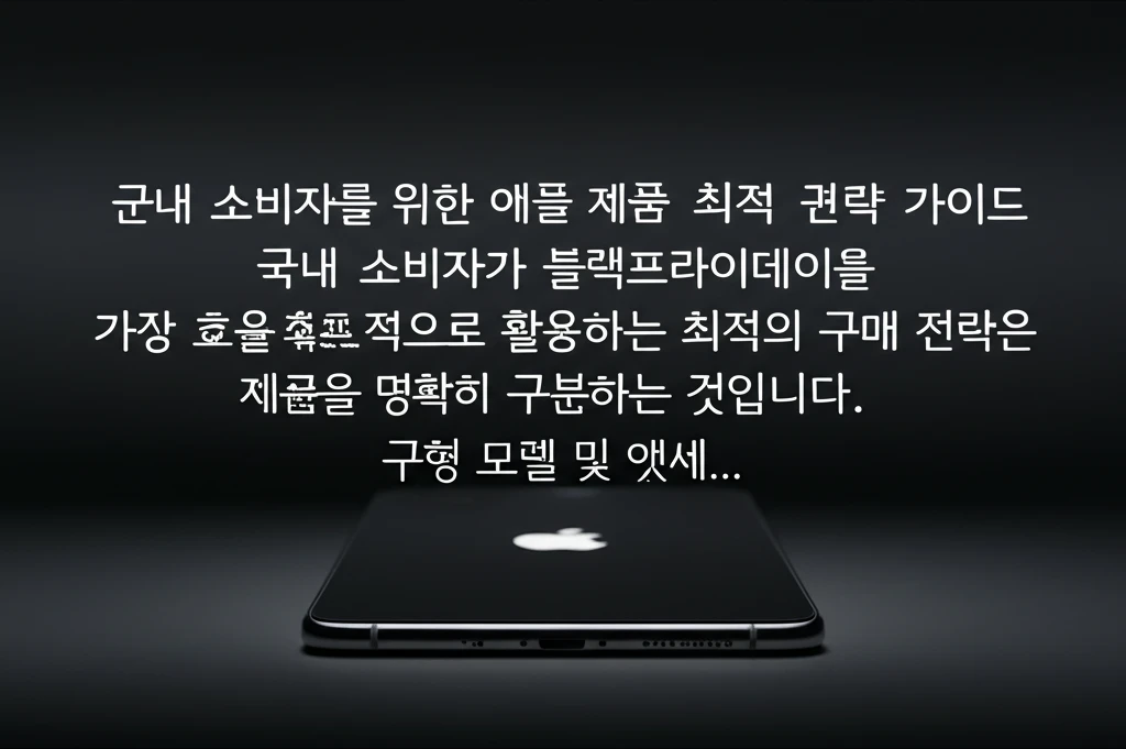 블랙프라이데이 애플 제품 국내외 가격..