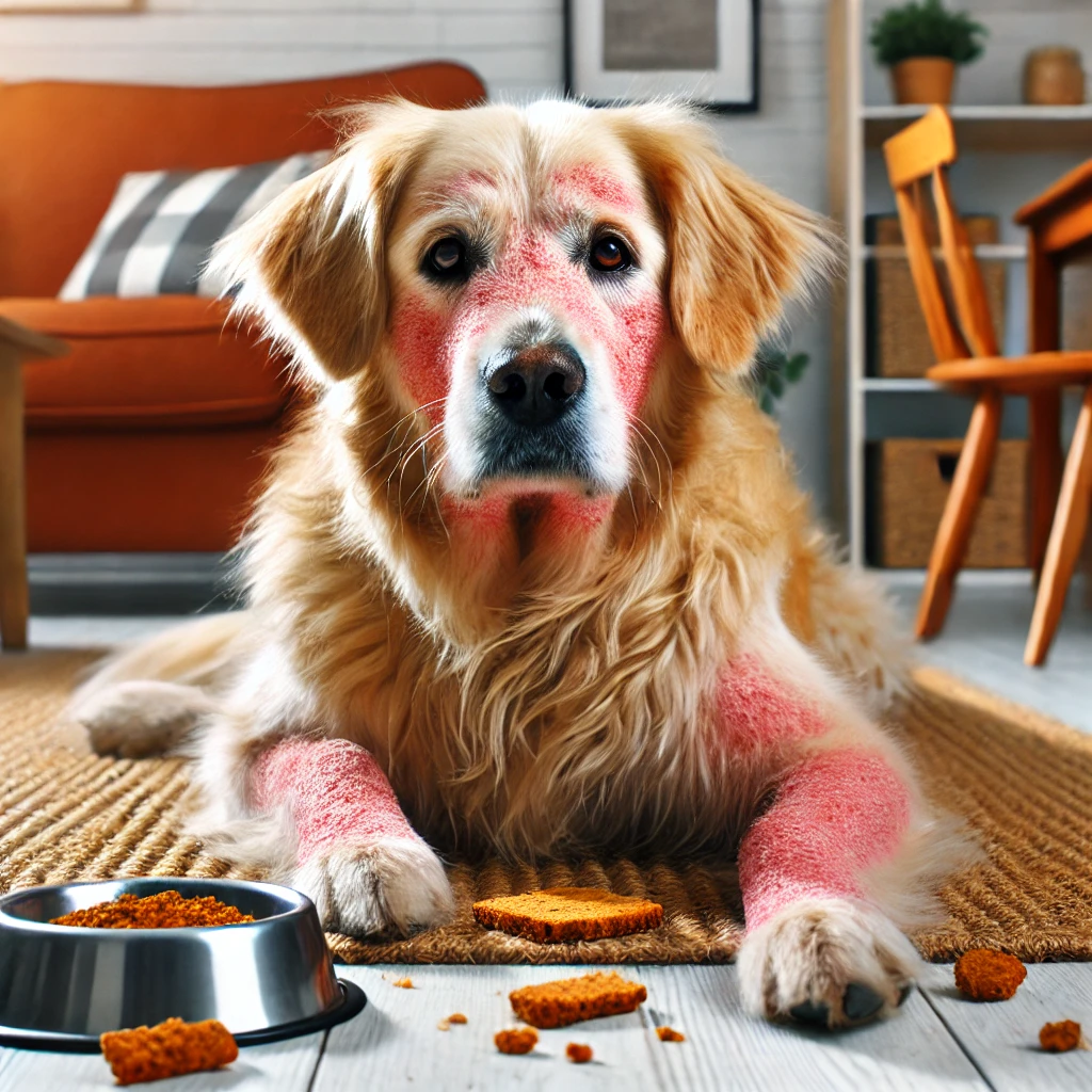 알러지 생긴 강아지 그림