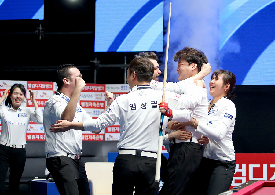 PBA 팀리그 포스트 시즌 2023 우승팀- 블루원리조트 블루원 엔젤스 당구팀(5)