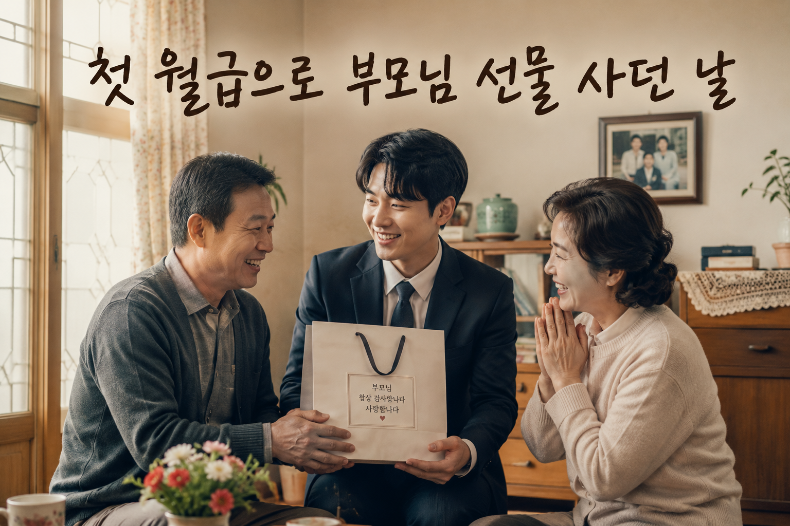 첫 월급으로 부모님 선물 사던 날