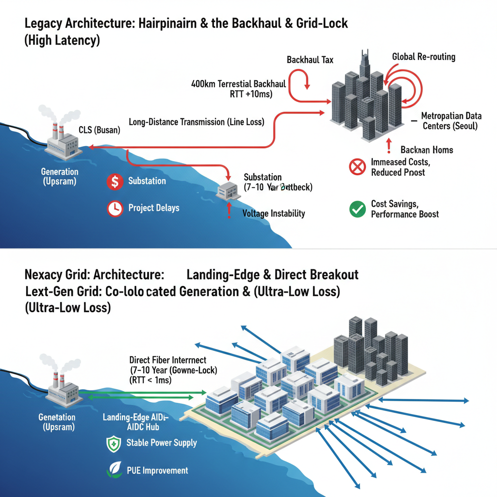 [인사이트] 데이터 지형도의 재설계: 수도권 병목을 넘어 글로벌 랜딩 에지(Landing-Edge) 아키텍처로의 전환
