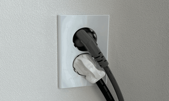 에어컨 자가점검, 벽면 콘센트 코드연결