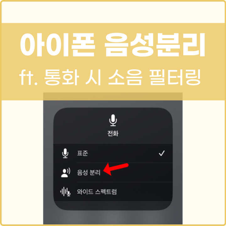 아이폰 음성분리 기능 활성화 포스팅 썸네일